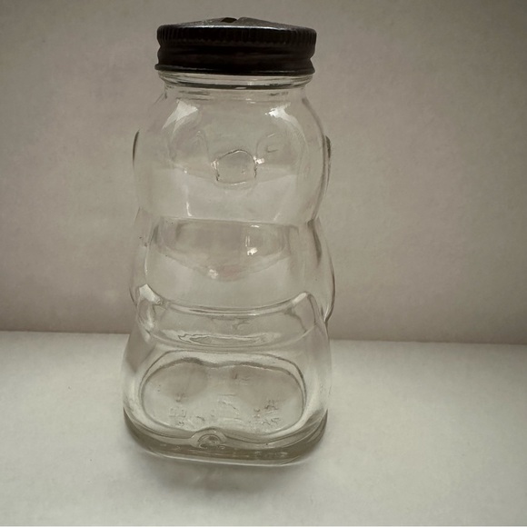 Vintage Hazel Atlas Glass Piggy Bank Brother Can You Spare A Dime? 8127 With Lid - Picture 3 of 11